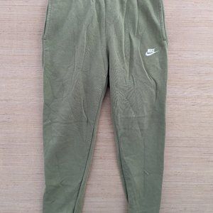 Nike Club Fleece Jogger Mens Sweatpants 28 Inch Green Medium Cotton Polyester